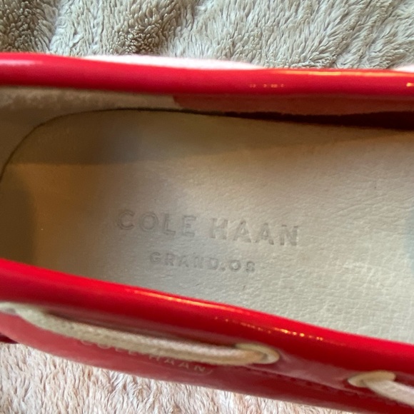 Cole HAAN Grant LT Marquis Pink Women’s 5.5 Preppy Patent Leather Loafers - Picture 4 of 8